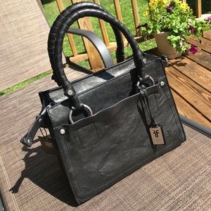 Frye demi satchel grey Clearance